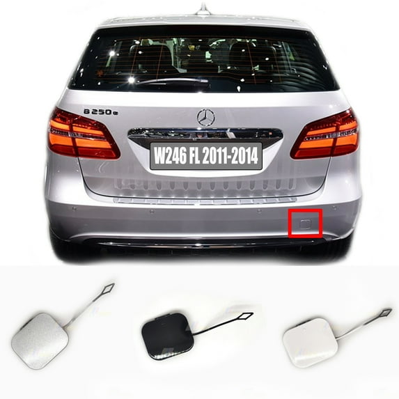 Trimla Rear Tow Cover 11-14 for Mercedes-Benz B-class W246 B150 B160 B170 B180 B200 2012 2013 2014 bumper Hook Eye Cap A2468851022