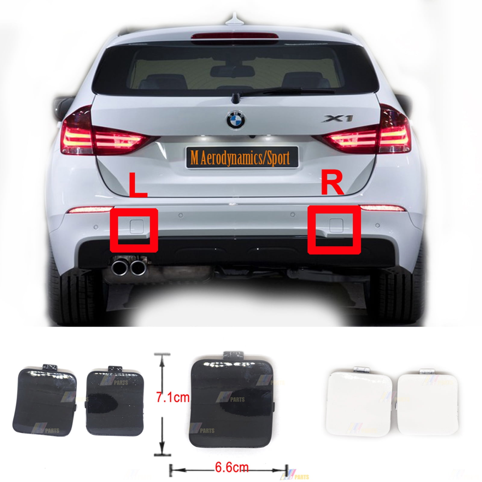 Rear Bumper Tow Hook Covers Cap, Rear Bumpers Tow Hook Covers Cap For BMW 3-Series M-SPORT For E92 For E93 07-13