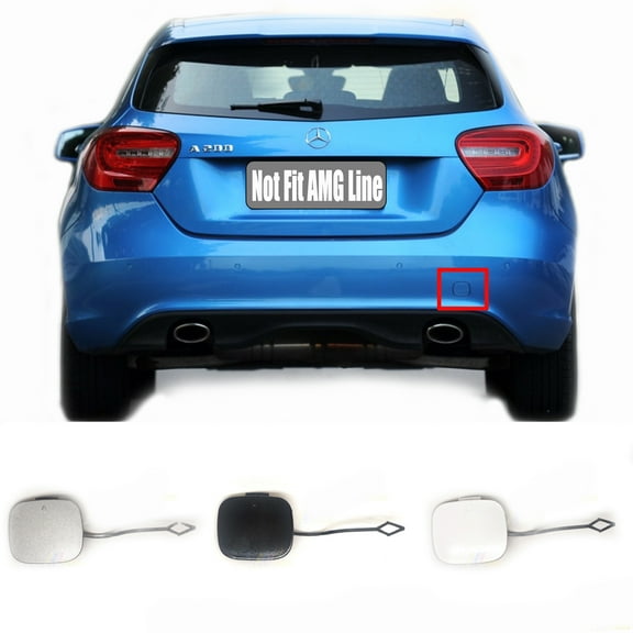 Trimla Rear Tow Cover for 12-19 Mercedes Benz A class W176 Fit A160 A170 A180 A200 A220 A250 2012 2013 2014 2015 bumper Towing Hook Eye Cap A1768850222