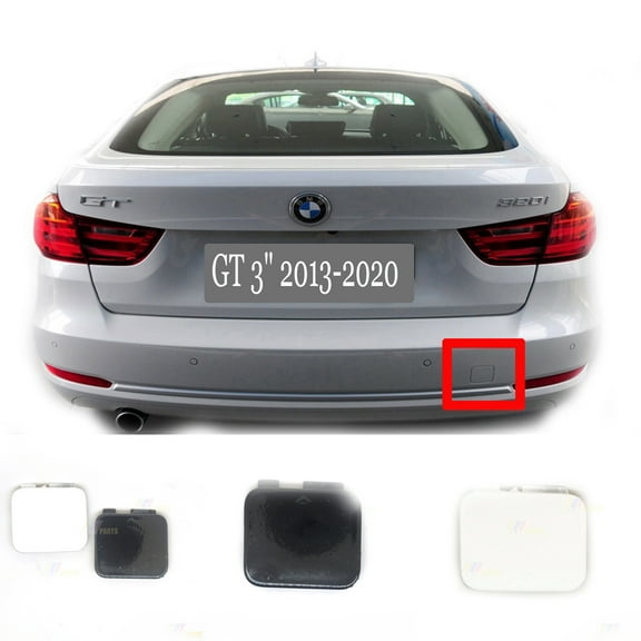 Trimla Rear Tow Cover for 13-20 BMW GT 3 Gran Turismo F34 GT3 320d 320i 325d 328i 330dX 335dX 335i 2013 2014 2015 2016 2017 2018 2019 2020 bumper Towing Hook Eye Cap 51127371874
