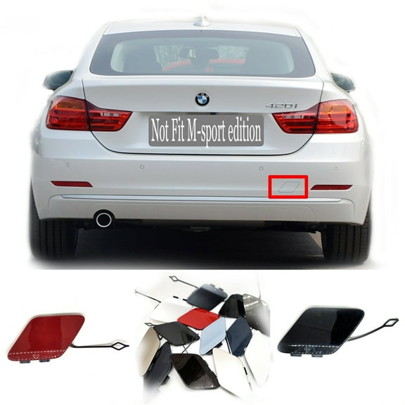 Trimla Rear Tow Cover for 14-16 BMW 4 Series F32 F33 F36 Fit 428i 428iX 430i 430iX 435i 435iX 440iX 2013 2014 2015 2016 Bumper Towing Hook Eye Cap 51127363264