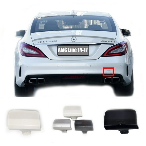 Trimla Rear Tow Cover for 14-17 Mercedes Benz CLS W218 Coupe C218 AMG Line Fit CLS280 CLS300 CLS320 CLS350 CLS500 CLS550 2011 2012 2013 bumper Towing Hook Eye Cap A2188851026