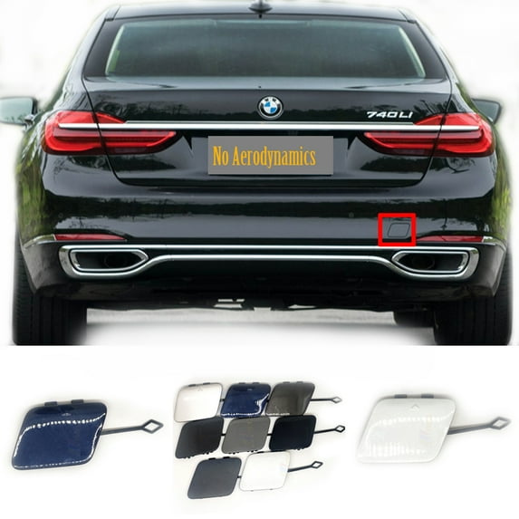 Trimla Rear Tow Cover for 15-18 BMW 7 series G11 G12 Fit 730i 730d 740i 740d 750i 750d 760i 730Li 740Li 750Li 760Li 2015 2016 2017 2018 bumper Towing Hook Eye Cap 51127427623