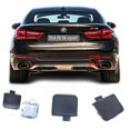 thumbnail image 1 of Trimla Rear Tow Cover for 15-19 BMW X6 F16 Fit 28iX 30dX 35iX 40dX 50iX xDrive sDrive 2015 2016 2017 2018 2019 SAV Bumper Towing Hook Eye Cap 51127319886, 1 of 5