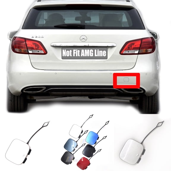 Trimla Rear Tow Cover 15-19 for Mercedes-Benz B-class W246 Facelift B150 B160 B170 B180 B200 2015 2016 2017 2018 2019 bumper Hook Eye Cap A2468851422