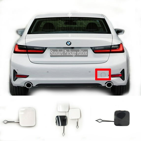 Trimla Rear Tow Cover for 19-22 BMW 3 Series G20 Sedan G21 Wagon 316d 318dX 320iX 328dX 328iX 330dX 335dX 335i 335iX 2019 2020 2021 2022 Bumper Hook Eye Towing Cap 51128493939