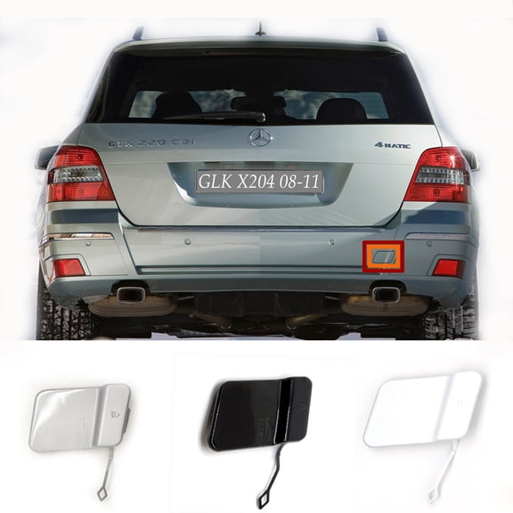 Trimla Rear Tow Cover Fit 08-11 Mercedes Benz GLK X204 for GLK200 GLK220 GLK250 GLK280 GLK300 GLK350 2008 2009 2010 2011 bumper towing Hook Eye Cap A2048853223