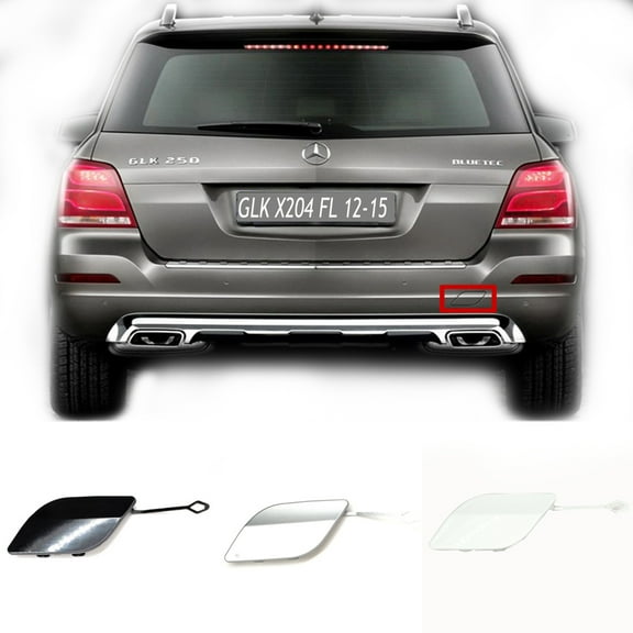 Trimla Rear Tow Cover Fit 12-15 Mercedes Benz GLK X204 for GLK200 GLK220 GLK250 GLK280 GLK300 GLK350 2012 2013 2014 2015 bumper towing Hook Eye Cap A2048851224