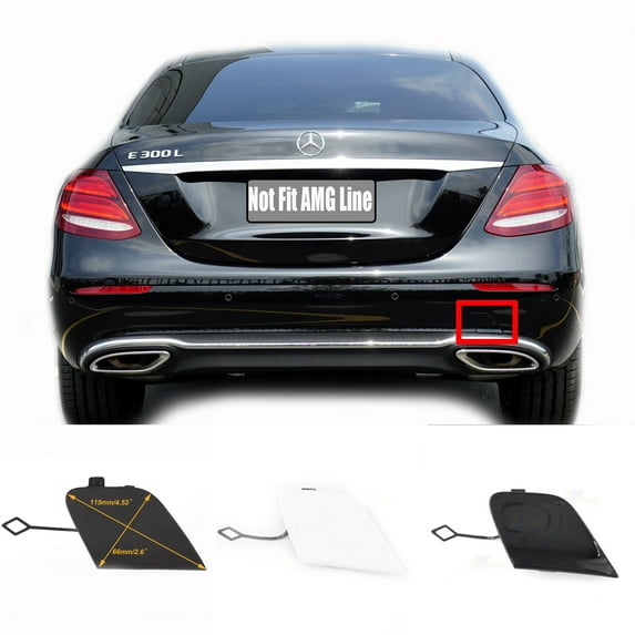 Trimla Rear Tow Cover Fit 17-20 Mercede Benz E W213 for E200 E220 E250 E300 E350 E400 E500 E550 2017 2018 2019 2020 bumper towing Hook Eye Cap A2138850022