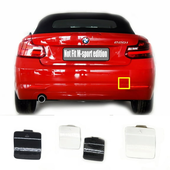 Trimla Rear Tow Cover for 14-18 BMW 2 F22 F23 Fit 218d 218i 220dX 220i 225d 228i 230i 2014 2015 2016 2017 2018 bumper Hook Eye Cap 51127391807