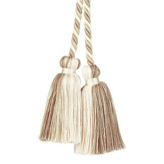 Trimland 3308-73-1512 3.37 in. Chair Tie, Taupe & Beige