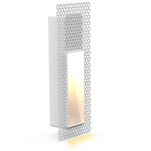 Trimless Recessed Step Light, 3W Ultra-Thin Rectangle Wall Light, Invisible Skirting Board Lighting with Motion & Light Control Options,LED for Hallway, Staircase, Bedroom & Hotels