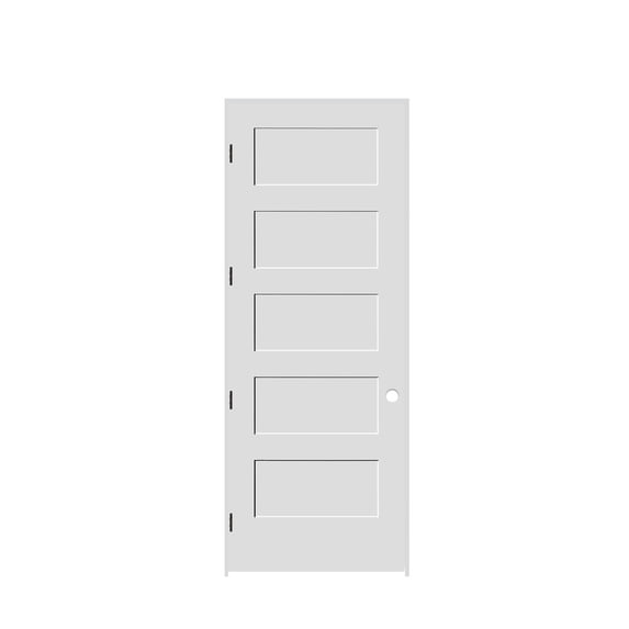 Trimlite 2280138-8405Rh10b4916 26" By 96" Shaker 5-Panel Equal Right Hand Handed Interior