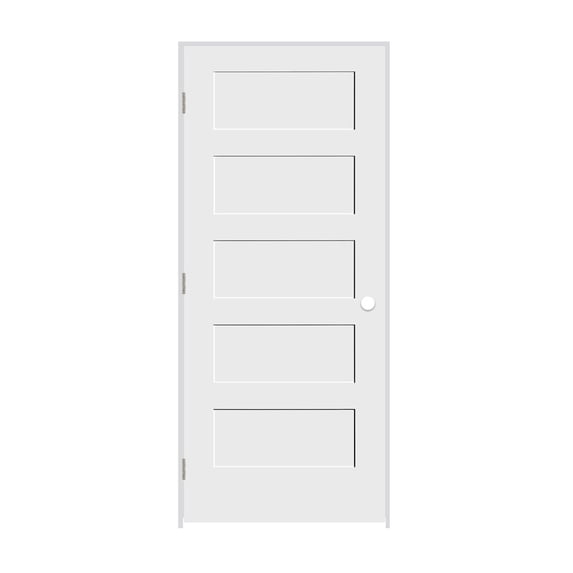 Trimlite 2470138-8405Rh154916 28" By 84" Shaker 5 Panel Right Handed Interior Prehung