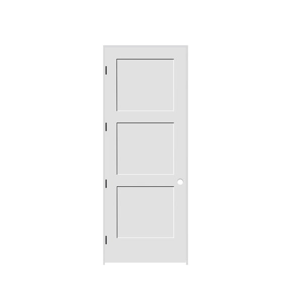 Trimlite 2880138-8433Rh1d4916 32" By 96" Shaker 3-Panel Equal Right Hand Handed Interior