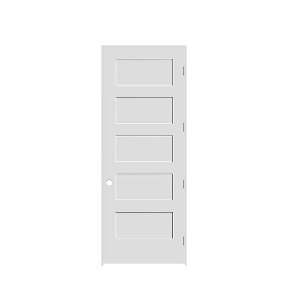 Trimlite 3080138-8405Lh15714 36" By 96" Shaker 5-Panel Left Hand Handed Interior Pre-Hung