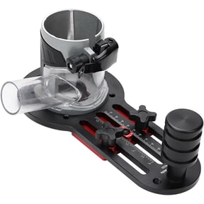 Trimmer Base, 2-in-1 Slotted Floor Trimming Machine Slot Holder Wood Router Base Router Slot Holder for 65 mm Trimming Machine Slotted Tool Router Base for Trimming Machines for Cabinet Furniture DIY