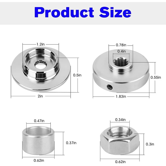 Trimmer Blade Kit Hardware Compatible with Echo SRM 225 Brush Blade Conversion Kit C535000160 C535000150, Replacement Echo Brush Cutter Attachment Fits All SRM Series Except The High Torque Version