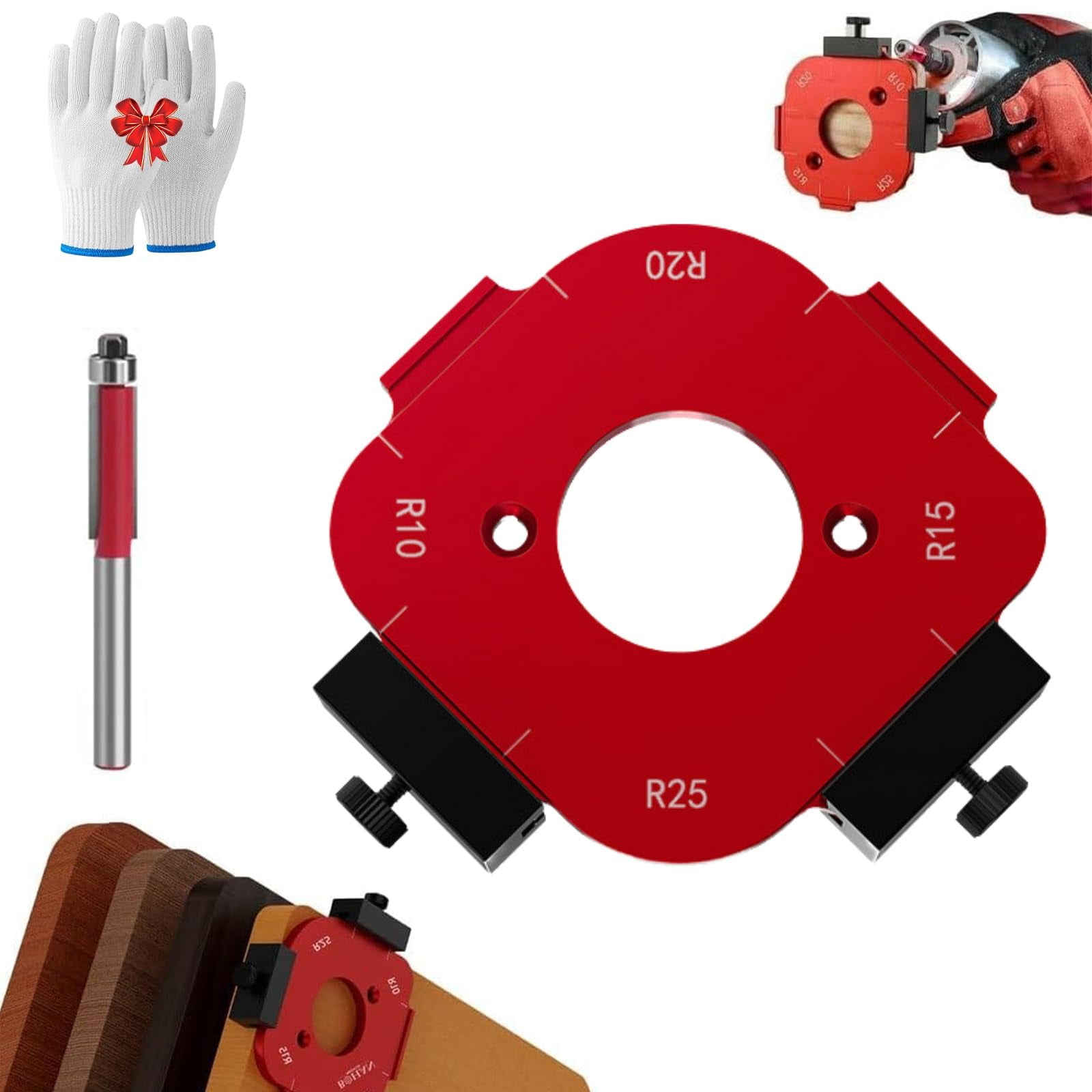 Trimmer Cutting RAngle Arc Template, Router Corner Radius Template ...
