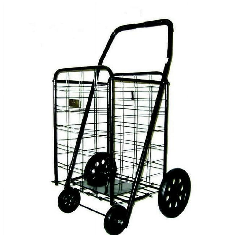 ATH Large Deluxe Rolling Utility Shopping Cart Stowable
