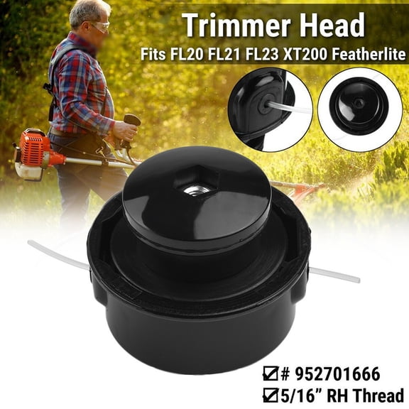 Trimmer Head for Poulan 952701666, Tap N Go IV, 5/16 Inch RH Thread, for FEATHERLITE