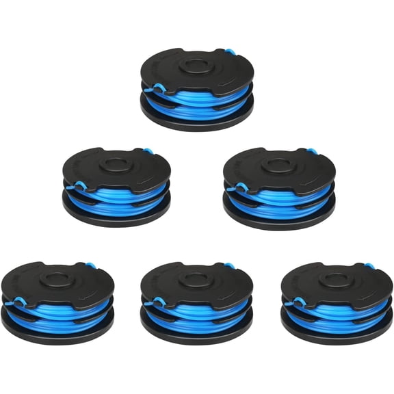 Trimmer Line 0.065" Dual Spool 6-Pack, Compatible with Toro 51480 14 inch Electric String Trimmer, 30ft Total