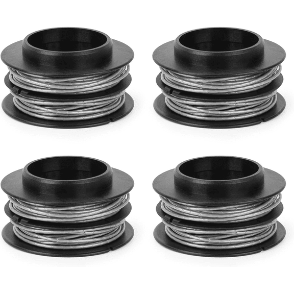 Trimmer Line Spool 4-Pack Compatible with Kobalt KST 130X-6, KST 130X 40v Weed Eater, 0.08 in 17ft String