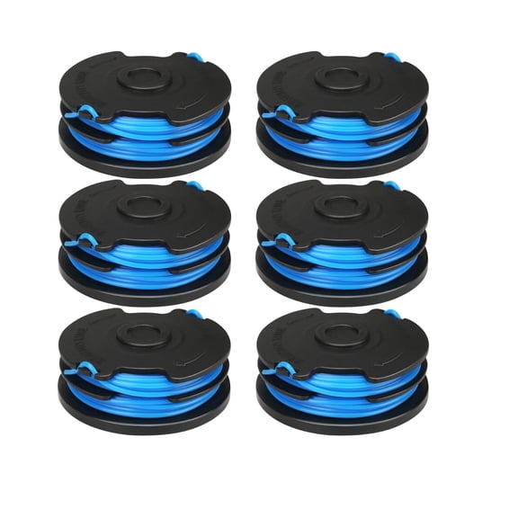 Trimmer Line Spool 6 Pack 0.065" 14 in Dual Auto-Feed Compatible with Toro 88512 51480
