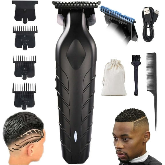 Trimmer Plus Zero Gap, Barbers Tonic Trimmer + Premium Zero-Gapped 3-in-1 Razor, Line Up, Trim, Shave, Zero Gapped Clippers for Black Men, Create Sharp Lines with Ease