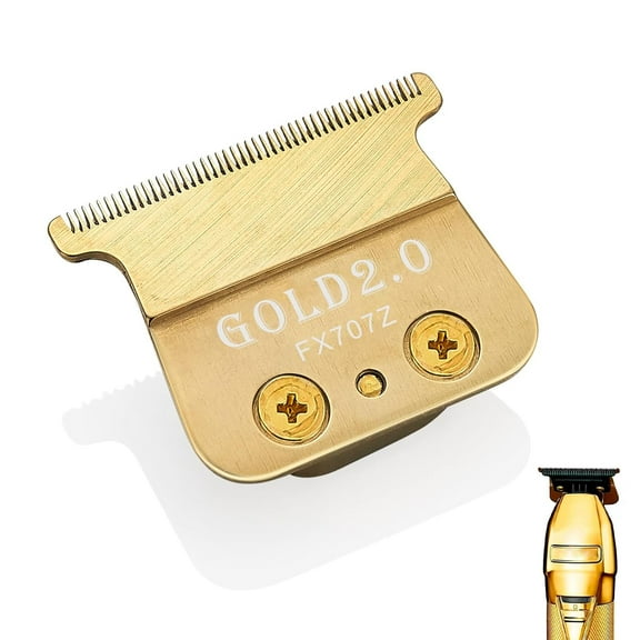 DLC 2.0 Clipper Replacement Blades Compatible with BaByli*s* Barberology Trimmer Blades,Gold