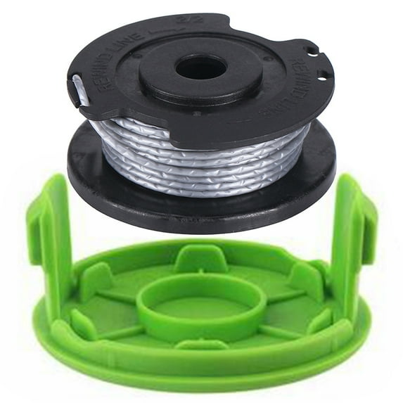 Trimmer Replacement Spool Compatible with Greenworks 21287, Replacement Spool 20ft 0.059" 2-Pack (1-Line Spool + 1 Cap)
