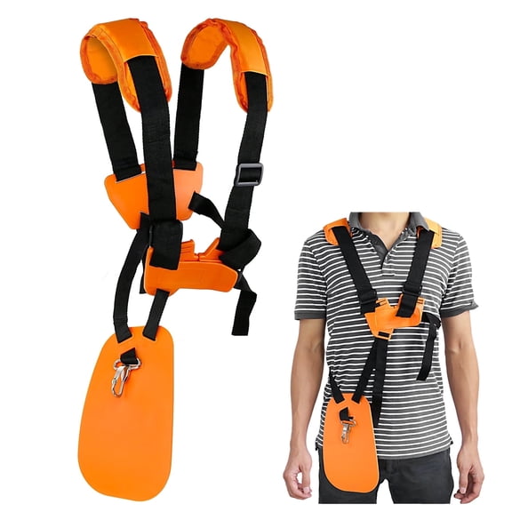 YOUSHARES Weed Eater Strap Weed Wacker Strap Comfort String Trimmer Strap Double Shoulder Strap, Brush Cutter Nylon Belt Weed Eater Harness for Stihl Tring Trimmer