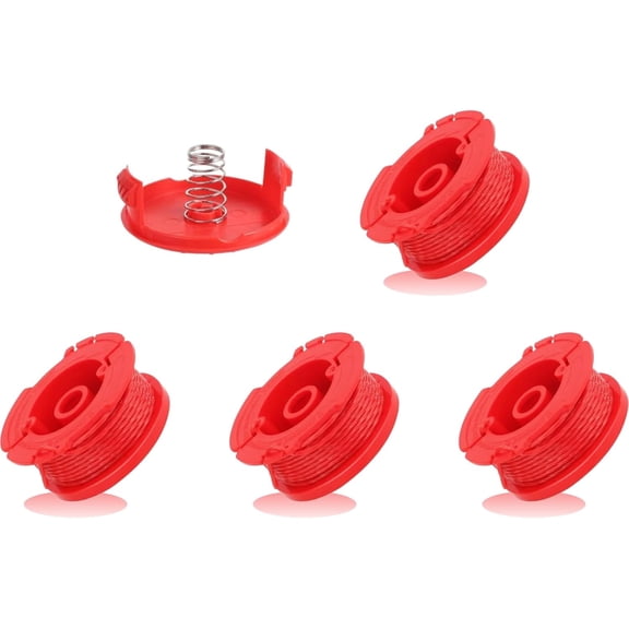 Trimmer Spool 0.080" 20ft Compatible with Craftsman CMCST910 CMCST910M CMCST910M1 with CMZST120SC Cap and Spring 4-Pack
