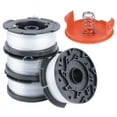 thumbnail image 1 of Trimmer Spool 4 Pack & Cap & Spring Replacement for Black Decker Cap Spring, 1 of 4