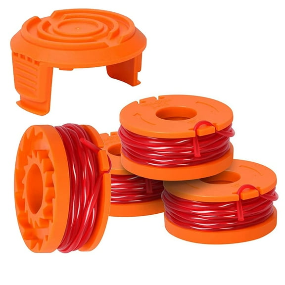 Trimmer Spool line for Worx WG154, by Safini, 4 Pack