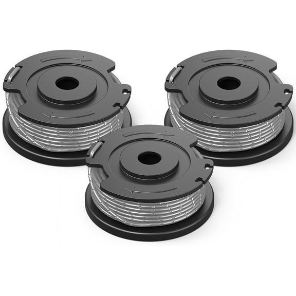 Trimmer String Spool Compatible with Greenworks 0.065 Inch 16 Ft Single Line Auto-Feed Spools for Greenworks Weed Eater Weed Wacker Replacement Parts, 3 Pack
