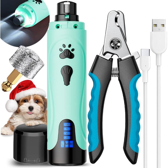 ,   Trimmers and Clippers Kit,  Quiet, , for Small Large Dogs & Cats Toenail & Claw ,3 Speeds