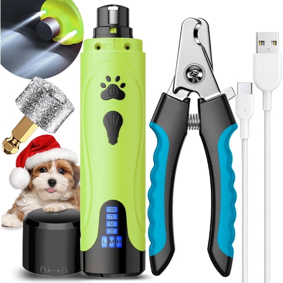 ,   Trimmers and Clippers Kit,  Quiet, , for Small Large Dogs Cats Toenail Claw ,3 Speeds