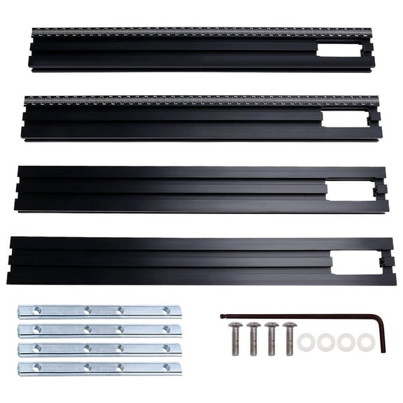 Trimming Machine Milling Groove Engraving Guide Rail Adjustable Backing Auxiliary Guide Rail Bracket Black Aluminum Alloy