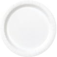 thumbnail image 1 of Trimming Shop 16pcs White Dessert Plates, 9" Round Disposable Plates Heavy Duty Paper Tableware for BBQs, Weddings, Anniversary, Birthday, Multipurpose Occasions, 1 of 7