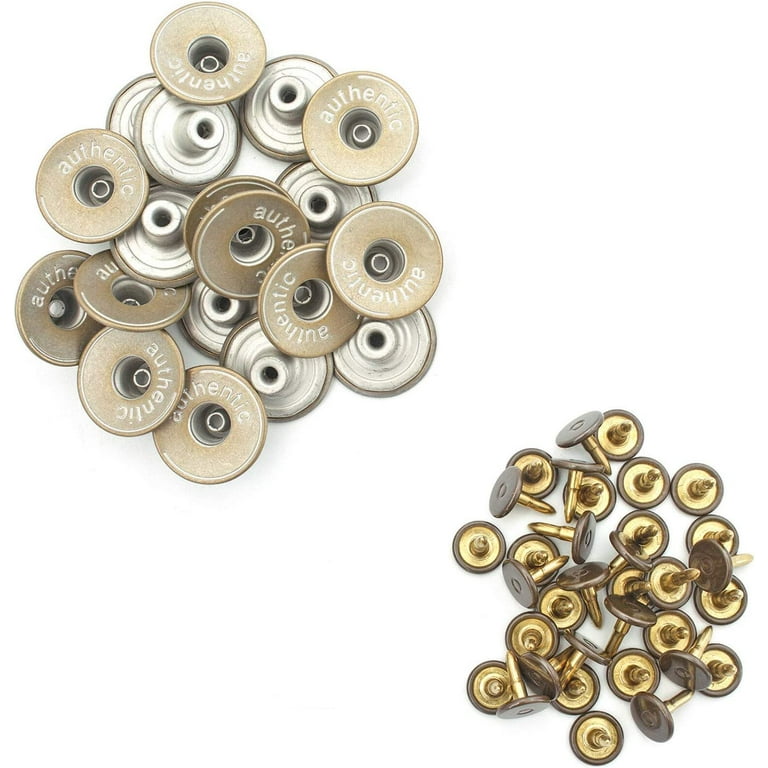 metal buttons, jeans buttons and rivets