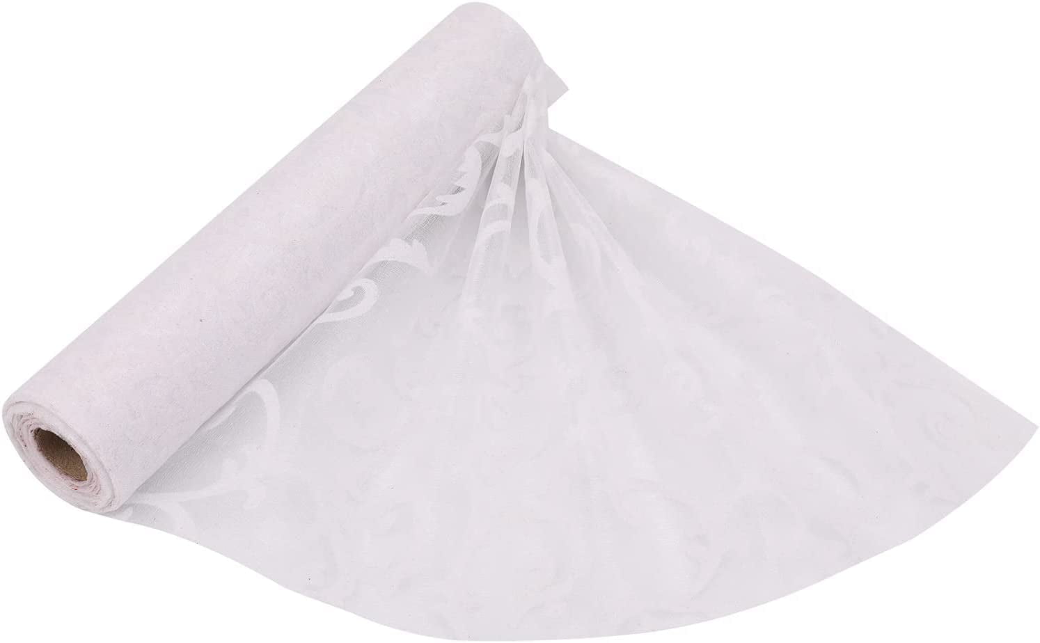 10m Wedding Decoration Organza Sheer Fabric Tulle Roll – Floral Supplies  Store