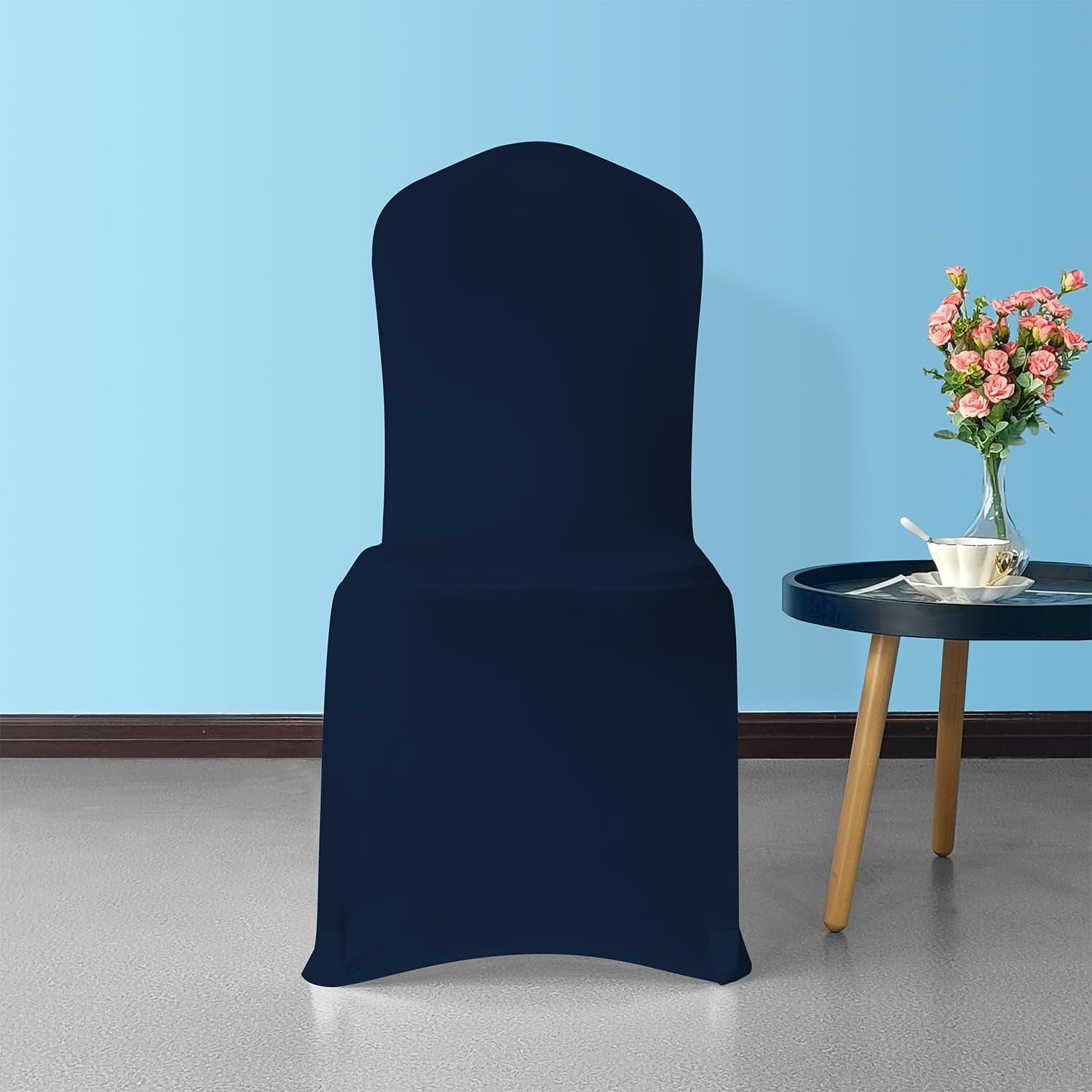 Trimming Shop 25pcs Chair Slipcover Front Flat Spandex Chair Cover