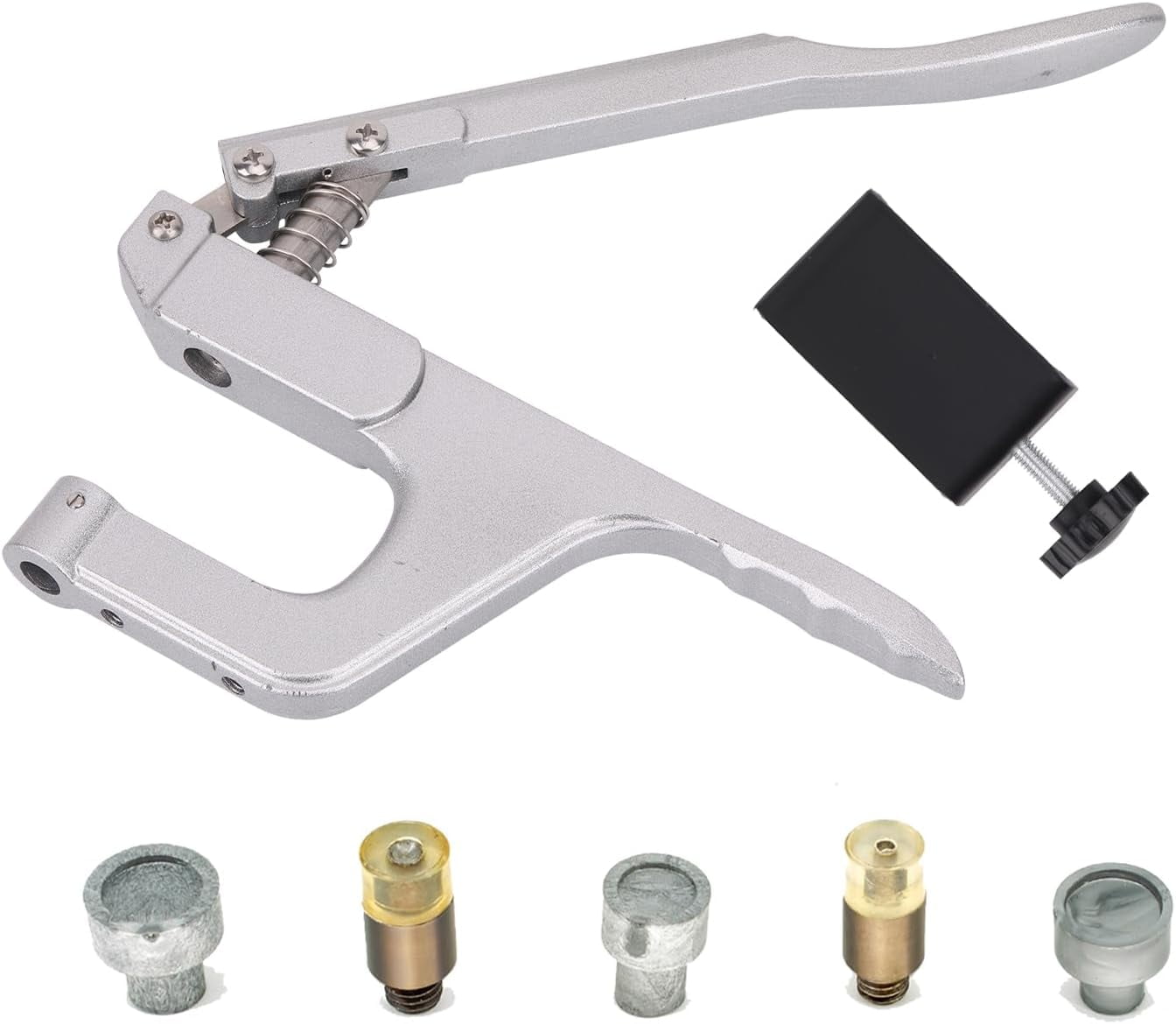 Trimming Shop Kam Snaps Installation Dies Set with Silver ZYT Table Top