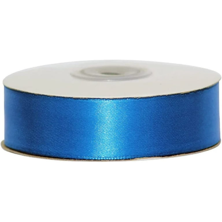 Blue Ribbon 2 inch Ribbons for Crafts Gift Ribbon Satin Blue Solid Ribbon  Roll 2 in x 25 Yards