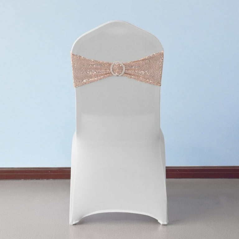Rose gold chair bands top