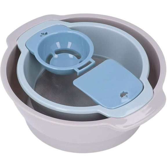 Trimming Tray Kit, 4Pcs Stackable Pollen Screen Flour Sieve Set Flower Dry Sifter with Mesh and Bottom Harvest Bin for Kitchen Baking Pollen Collecting