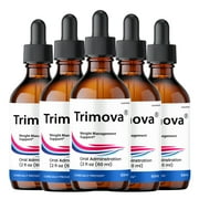 Trimova Drops, Trimova Liquid Supplement for Overall Wellness & Energy, All Natural Formula 5 Pack
