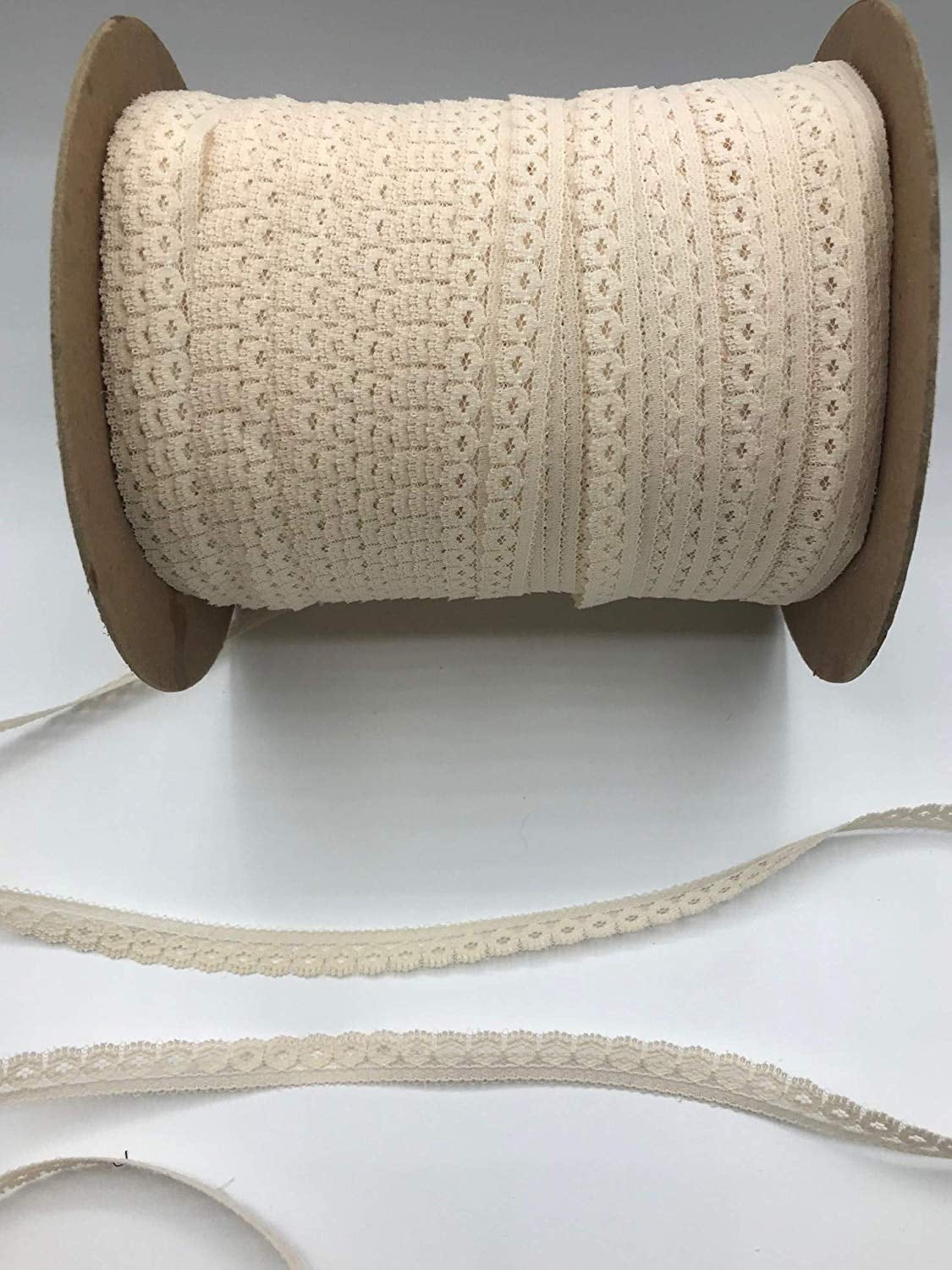 Trimplace Beige 3/8 Inch Dainty Baby Lace - 200 Yards