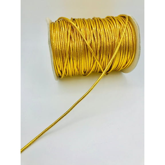 Trimplace (Dorado Gold) 1/8" Braided Tublar Cord